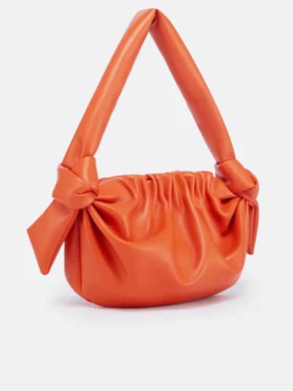 Whistles Orange Knot-Handle Shoulder Bag